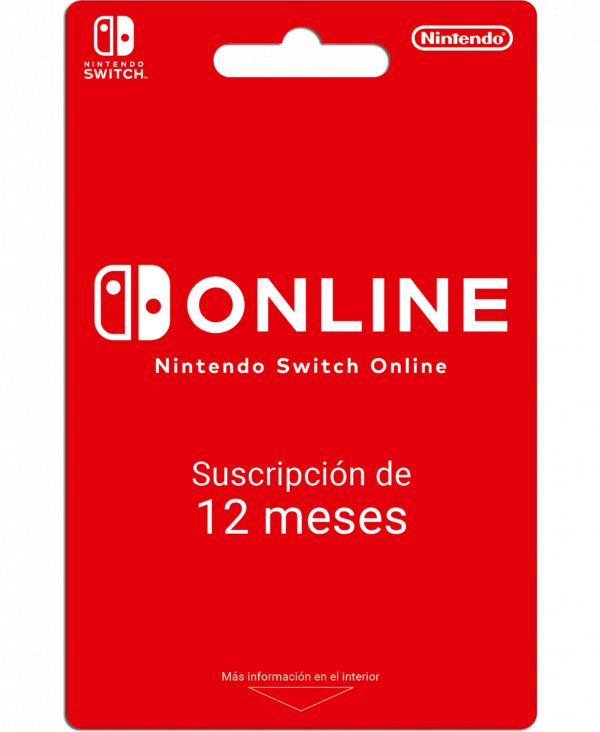 NINTENDO SWITCH ONLINE 12 MESES
