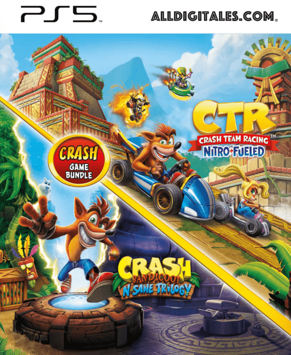 Crash Bandicoot Bundle - N. Sane Trilogy + CTR Nitro-Fueled PS4 & PS5