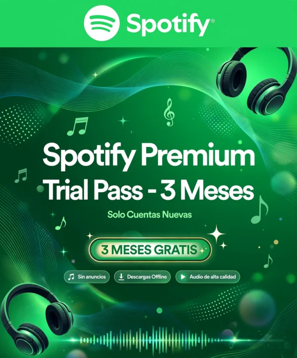 codigo spotify premium 3 meses barato trial pass oficial alldigitales